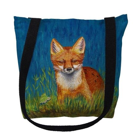 BETSY DRAKE Betsydrake TY139G 18 x 18 in. Red Fox Tote Bag - Large TY139G